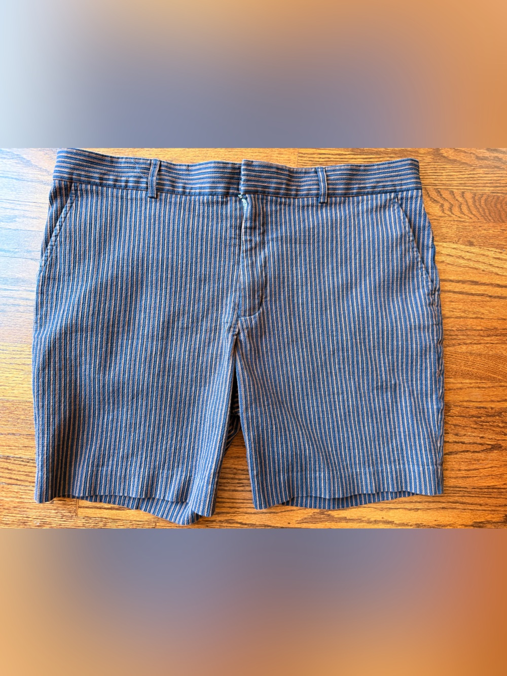 Mr Turk Men's Blue Striped Casual Pants